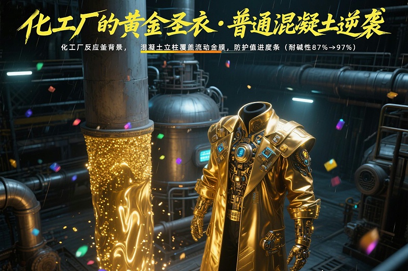 場景化守護矩陣 _化工廠的黃金圣衣 · 普通混凝土逆襲_ 化工廠反應釜背